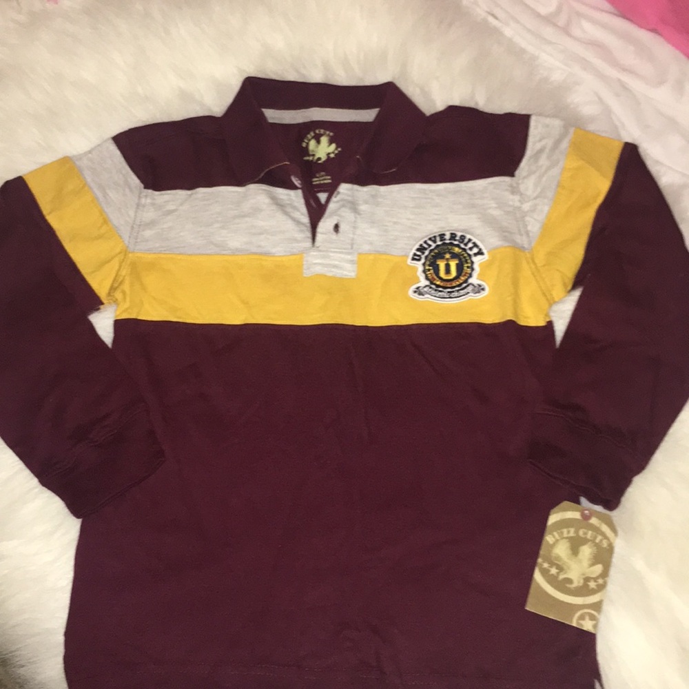 NWT long sleeve boys size 7 collared shirt